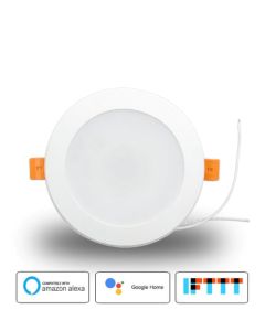 CurtZee Smart LED Ceiling Light, Color Changing Smart WIFI Down Light Compatible with Alexa and Google Home, 7W 3 inch